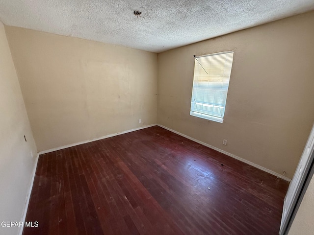11711 Flor Del Rio St, Socorro, TX 79927 - spare room with wood finished floors and a textured ceiling
