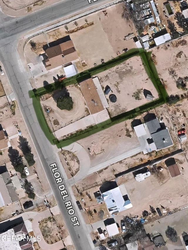 11711 Flor Del Rio St, Socorro, TX 79927 - aerial view of property and surrounding area