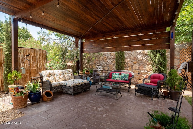 7317 Kiowa Creek Dr, El Paso, TX 79911 - view of patio / terrace featuring outdoor lounge area