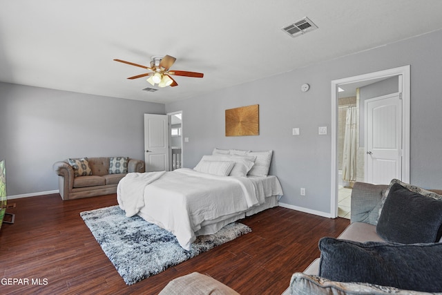 608 Paseo De Luna Ln, El Paso, TX 79912 - bedroom featuring wood finished floors and a ceiling fan