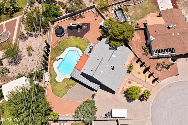 608 Paseo De Luna Ln, El Paso, TX 79912 - aerial view of a pool area