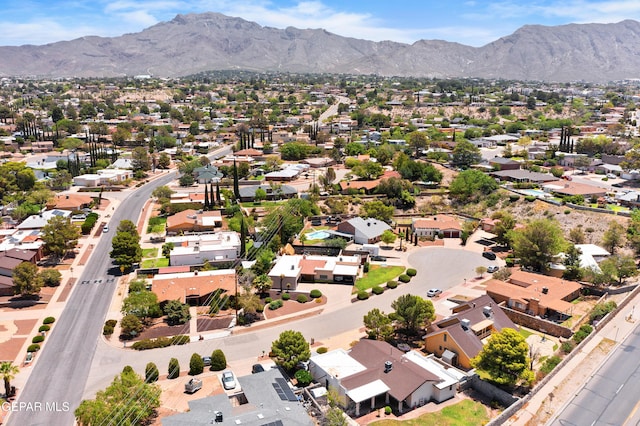 608 Paseo De Luna Ln, El Paso, TX 79912 - aerial view of residential area with mountains