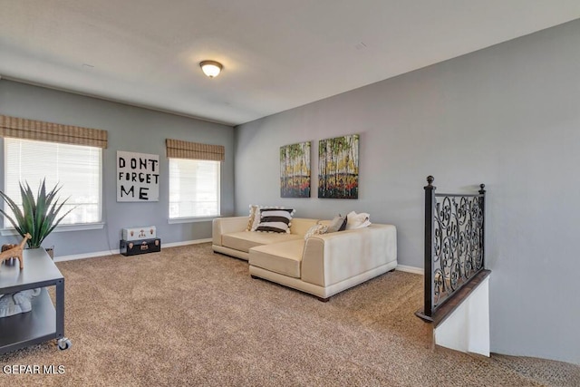 545 Lanner Dr, El Paso, TX 79928 - carpeted living room with baseboards