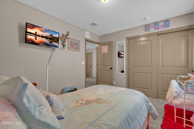 14192 Earl Chokiski, El Paso, TX 79938 - carpeted bedroom with a closet