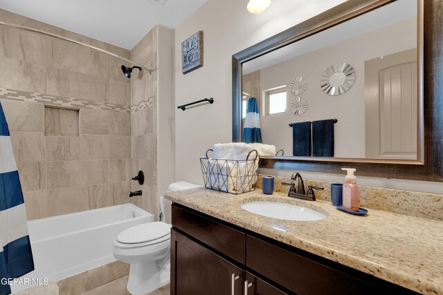 14192 Earl Chokiski, El Paso, TX 79938 - bathroom featuring vanity and shower / tub combo