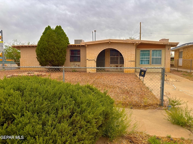 10466 Triumph Dr, El Paso, TX 79924 - ranch-style house with brick siding and a fenced front yard
