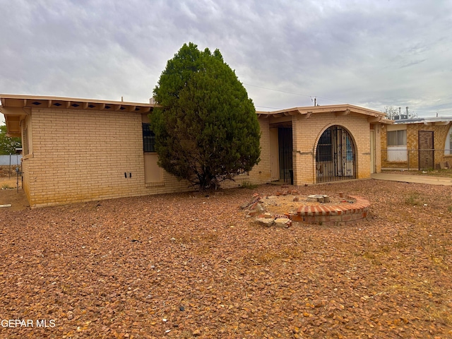10466 Triumph Dr, El Paso, TX 79924 - view of front of property with brick siding