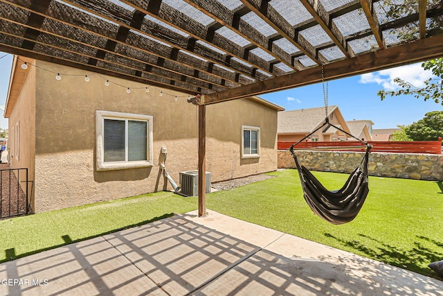 5024 Gold Ranch Ave, El Paso, TX 79934 - view of patio featuring a pergola
