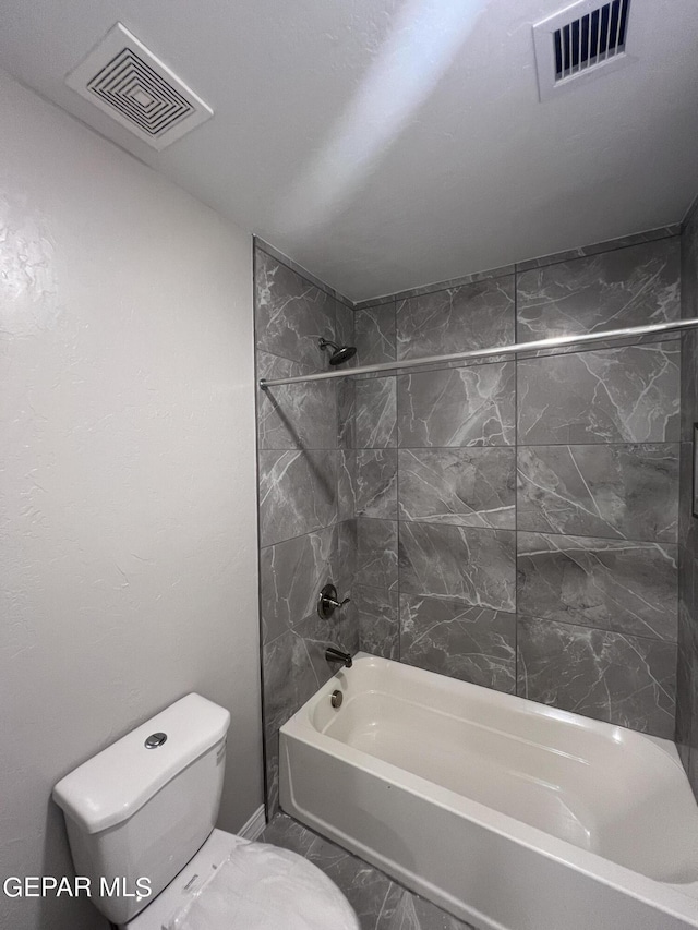3720 Hill Top Place, El Paso, TX 79938 - bathroom featuring shower / washtub combination and toilet