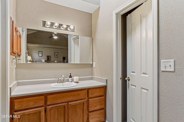 700 Milton Henry Ave, El Paso, TX 79932 - bathroom featuring vanity and a textured wall