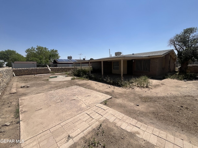 8725 Clavel Dr, El Paso, TX 79907 - back of property