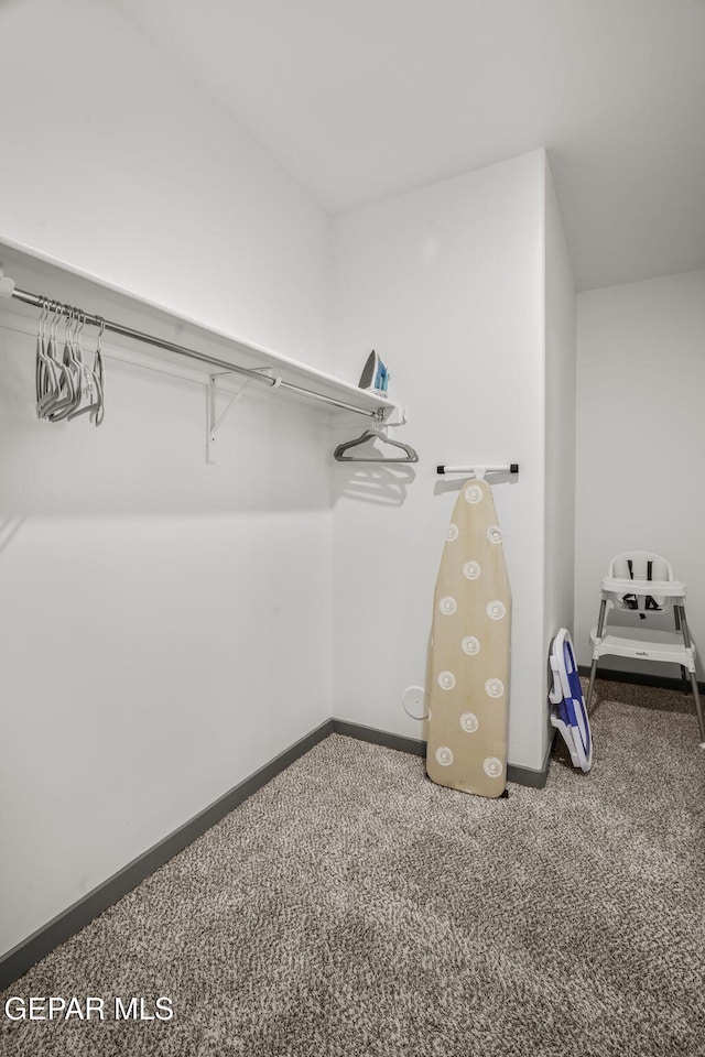 13699 Kathys Ct, El Paso, TX 79928 - walk in closet featuring carpet floors