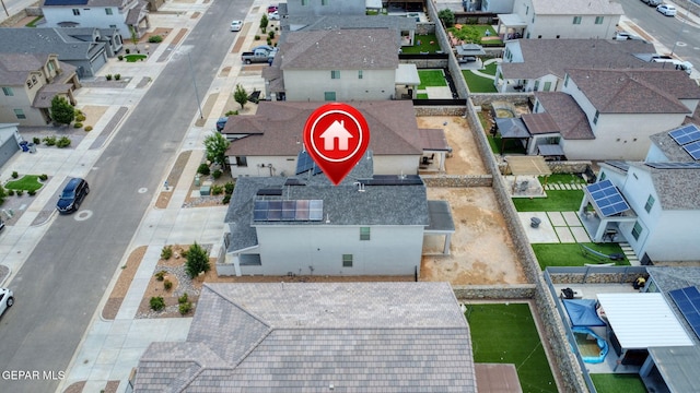 5465 Limestone Dr, El Paso, TX 79934 - aerial perspective of suburban area