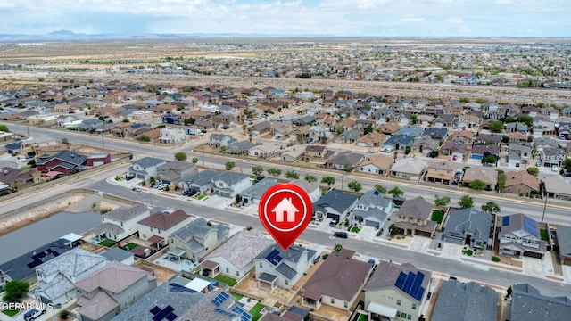 5465 Limestone Dr, El Paso, TX 79934 - aerial view of property's location featuring nearby suburban area