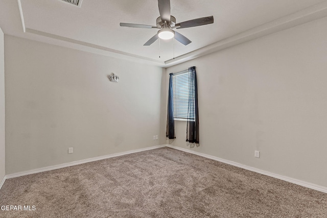 5465 Limestone Dr, El Paso, TX 79934 - carpeted spare room with a ceiling fan and baseboards