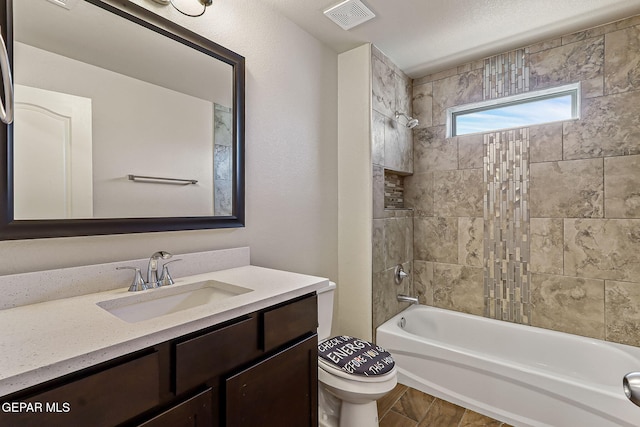 5465 Limestone Dr, El Paso, TX 79934 - full bath with vanity, shower / tub combination, and wood finished floors