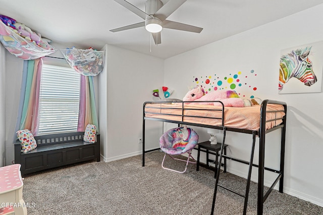 3725 Surmise St, El Paso, TX 79938 - bedroom featuring carpet floors and ceiling fan