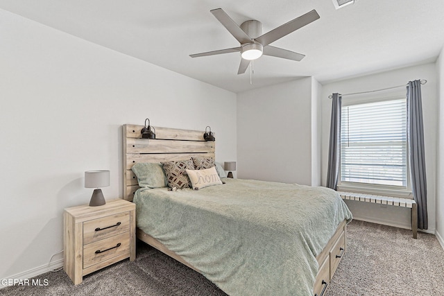 3725 Surmise St, El Paso, TX 79938 - carpeted bedroom featuring baseboards and ceiling fan