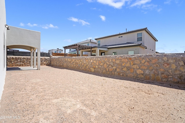 912 Malven Pl, El Paso, TX 79928 - view of yard with a pergola