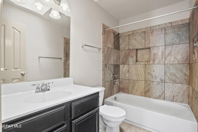 4609 Al Hernandez St, El Paso, TX 79938 - full bathroom with vanity and shower / tub combination