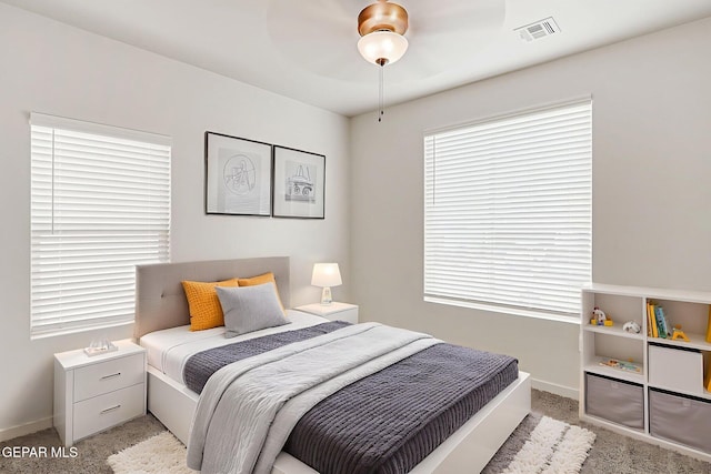 248 Farnborough St, El Paso, TX 79928 - bedroom featuring light colored carpet and a ceiling fan