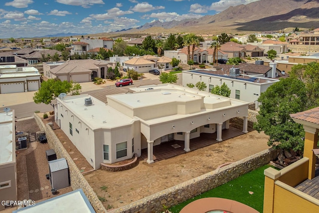 6316 Franklin Red Dr, El Paso, TX 79912 - aerial perspective of suburban area featuring a mountain backdrop