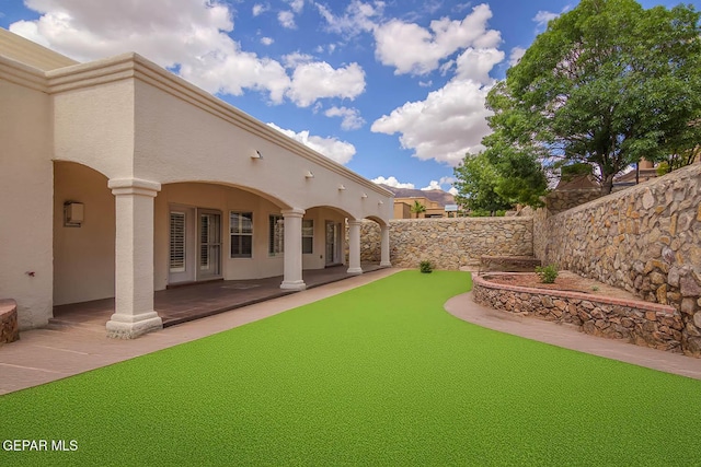 6316 Franklin Red Dr, El Paso, TX 79912 - view of yard with a patio