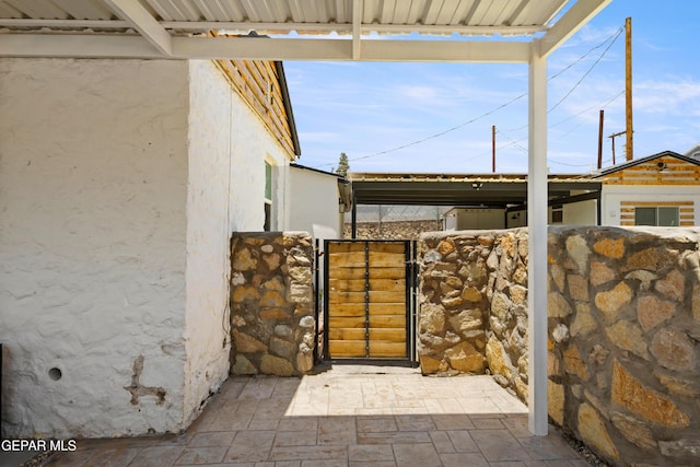 721 Mesita Dr, El Paso, TX 79902 - view of patio with a gate