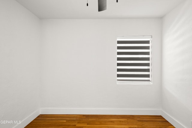 721 Mesita Dr, El Paso, TX 79902 - spare room featuring wood finished floors and ceiling fan