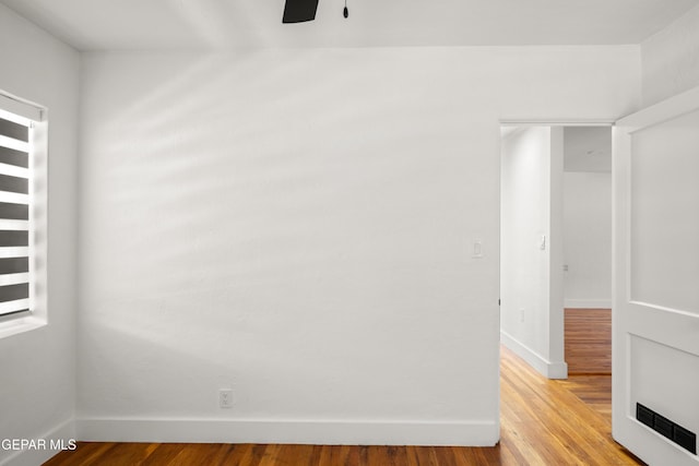 721 Mesita Dr, El Paso, TX 79902 - empty room with a ceiling fan and light wood-style floors
