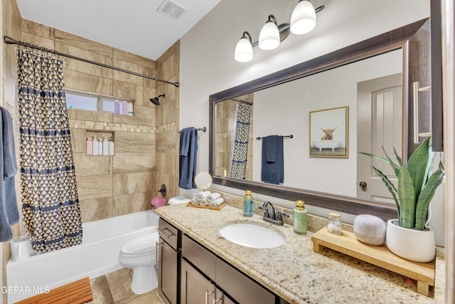 7817 Enchanted Trail Dr, El Paso, TX 79911 - full bath with shower / bath combo with shower curtain, vanity, and tile patterned flooring