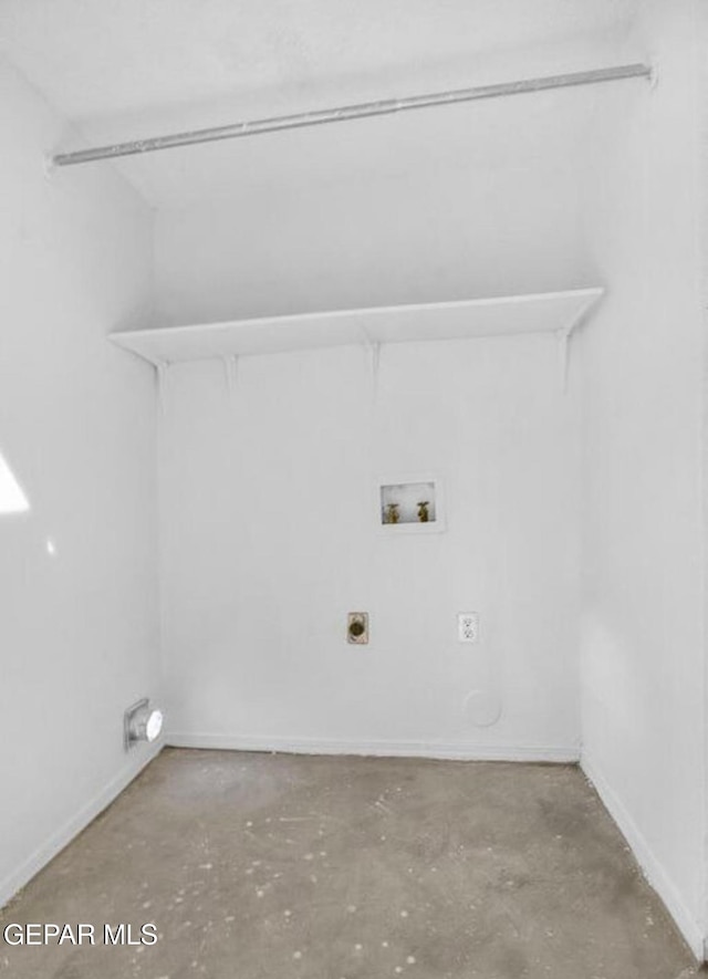 11713 Queens Garden Cir, El Paso, TX 79936 - laundry room with hookup for a washing machine and hookup for an electric dryer