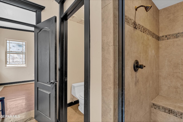 4540 N Stanton St, El Paso, TX 79902 - full bathroom with a stall shower and toilet