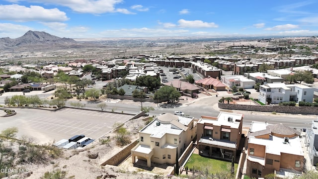 4540 N Stanton St, El Paso, TX 79902 - aerial view of residential area featuring a mountain backdrop