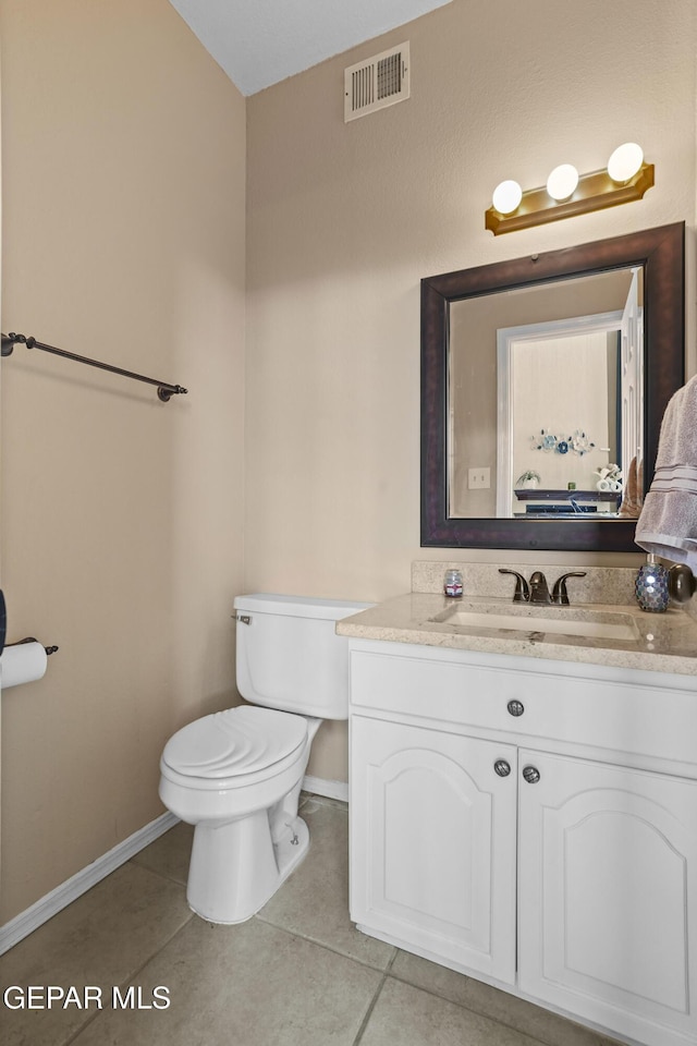 2072 Pueblo Nuevo Cir, El Paso, TX 79936 - half bath with vanity and tile patterned floors