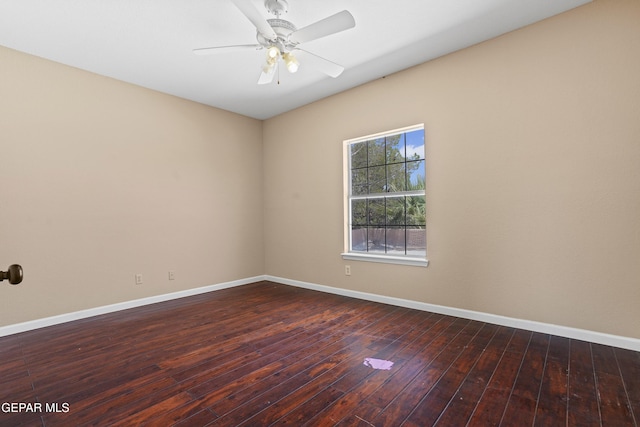 2072 Pueblo Nuevo Cir, El Paso, TX 79936 - empty room featuring dark wood-style floors and a ceiling fan