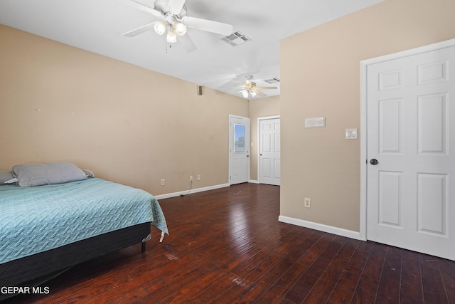 2072 Pueblo Nuevo Cir, El Paso, TX 79936 - bedroom with hardwood / wood-style flooring and ceiling fan