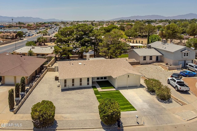 1605 Larry Wadkins Dr, El Paso, TX 79936 - aerial view of residential area with a mountainous background