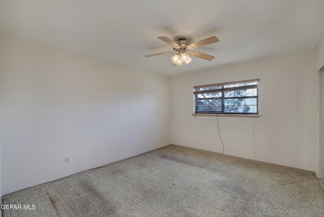 417 Irondale Dr Unit M, El Paso, TX 79912 - unfurnished room featuring carpet and ceiling fan