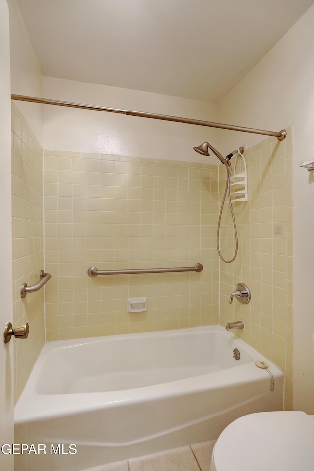 417 Irondale Dr Unit M, El Paso, TX 79912 - bathroom with shower / bathtub combination and tile patterned flooring