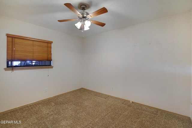 417 Irondale Dr Unit M, El Paso, TX 79912 - carpeted empty room featuring a ceiling fan