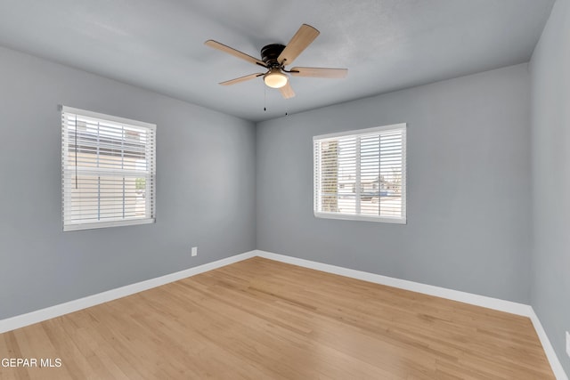 224 Ben Swain Dr, El Paso, TX 79915 - unfurnished room featuring light wood-type flooring and ceiling fan
