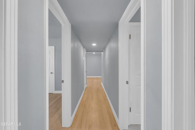 224 Ben Swain Dr, El Paso, TX 79915 - hall with light wood-style flooring and recessed lighting