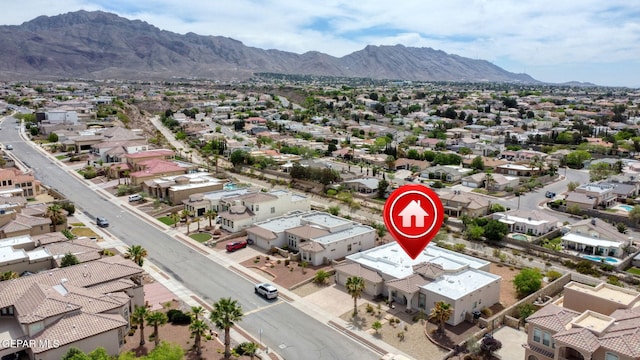 6688 Tuscany Ridge Dr, El Paso, TX 79912 - aerial view of residential area with a mountain backdrop