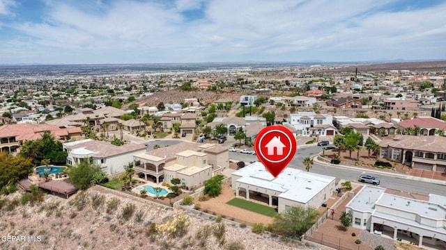 6688 Tuscany Ridge Dr, El Paso, TX 79912 - aerial view of residential area
