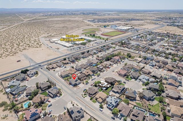 448 Ghost Flower St, Horizon City, TX 79928 - aerial view of property's location with nearby suburban area
