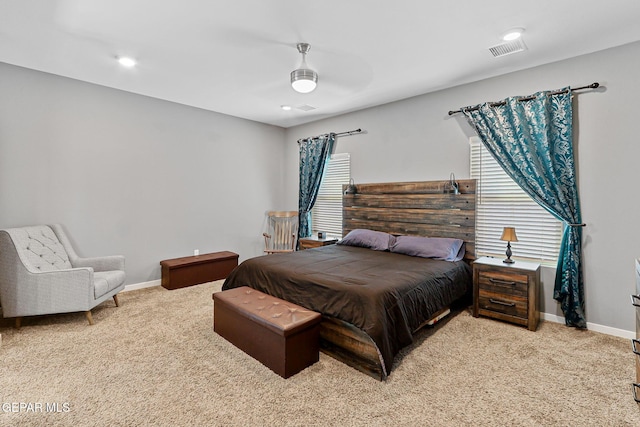13594 Gatton St, El Paso, TX 79928 - carpeted bedroom with baseboards and ceiling fan