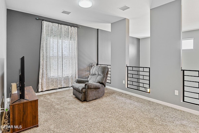 13594 Gatton St, El Paso, TX 79928 - sitting room featuring baseboards and carpet