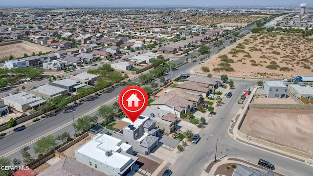 13594 Gatton St, El Paso, TX 79928 - aerial perspective of suburban area