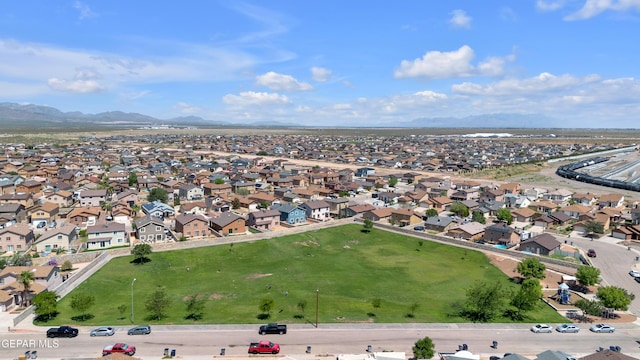 11905 Jim Webb Dr, El Paso, TX 79934 - aerial view of property and surrounding area with nearby suburban area and mountains
